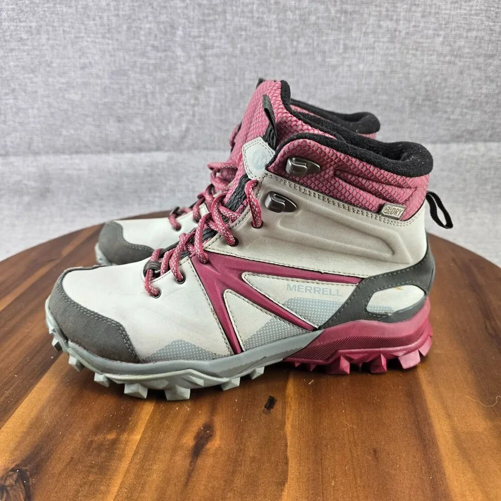 Merrell Womens Performance Hiking Bootsgret red Size 7 Ash - Picture 9 of 15